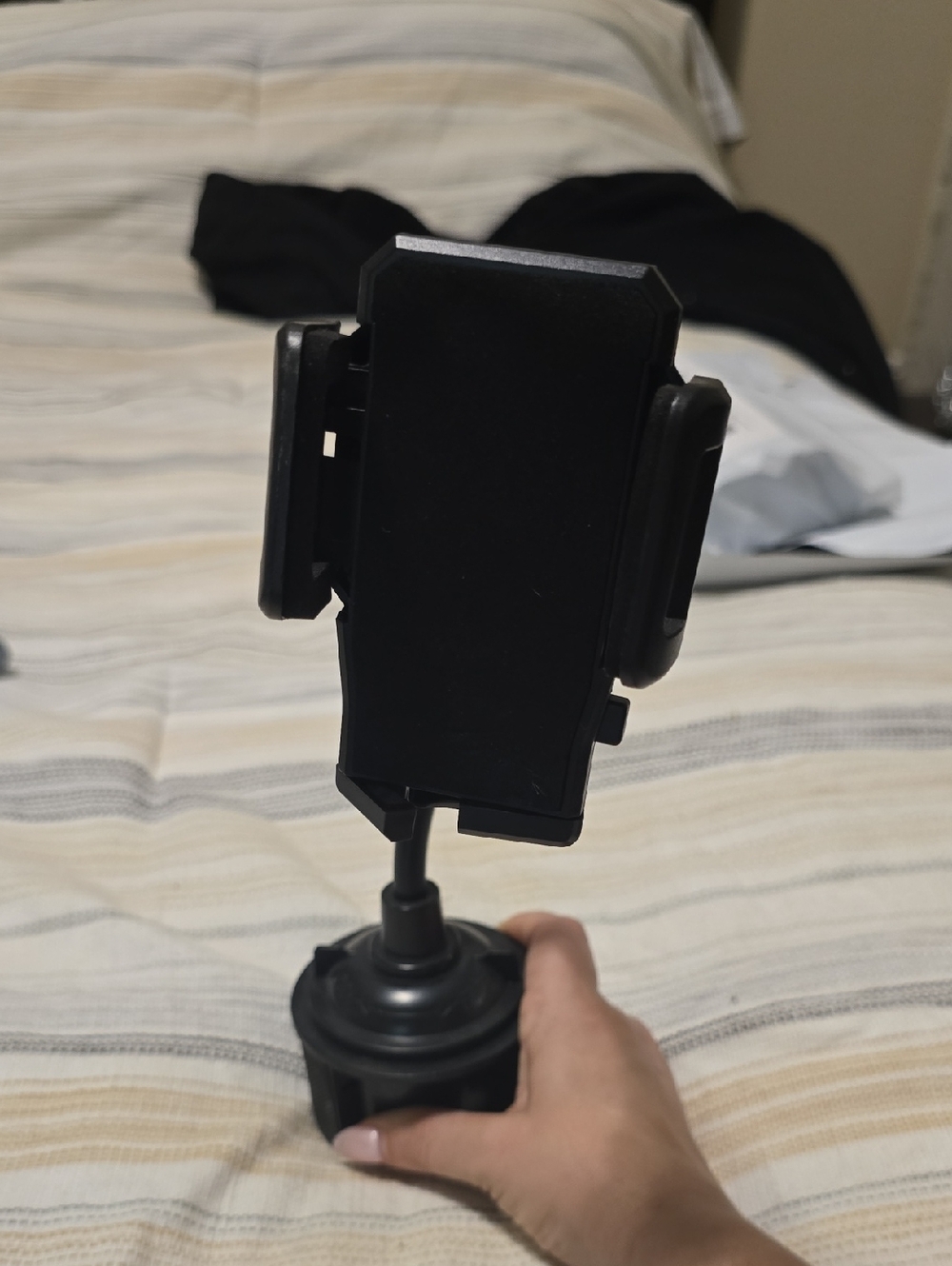 Universal Black Adjustable Cup Holder Phone Mount